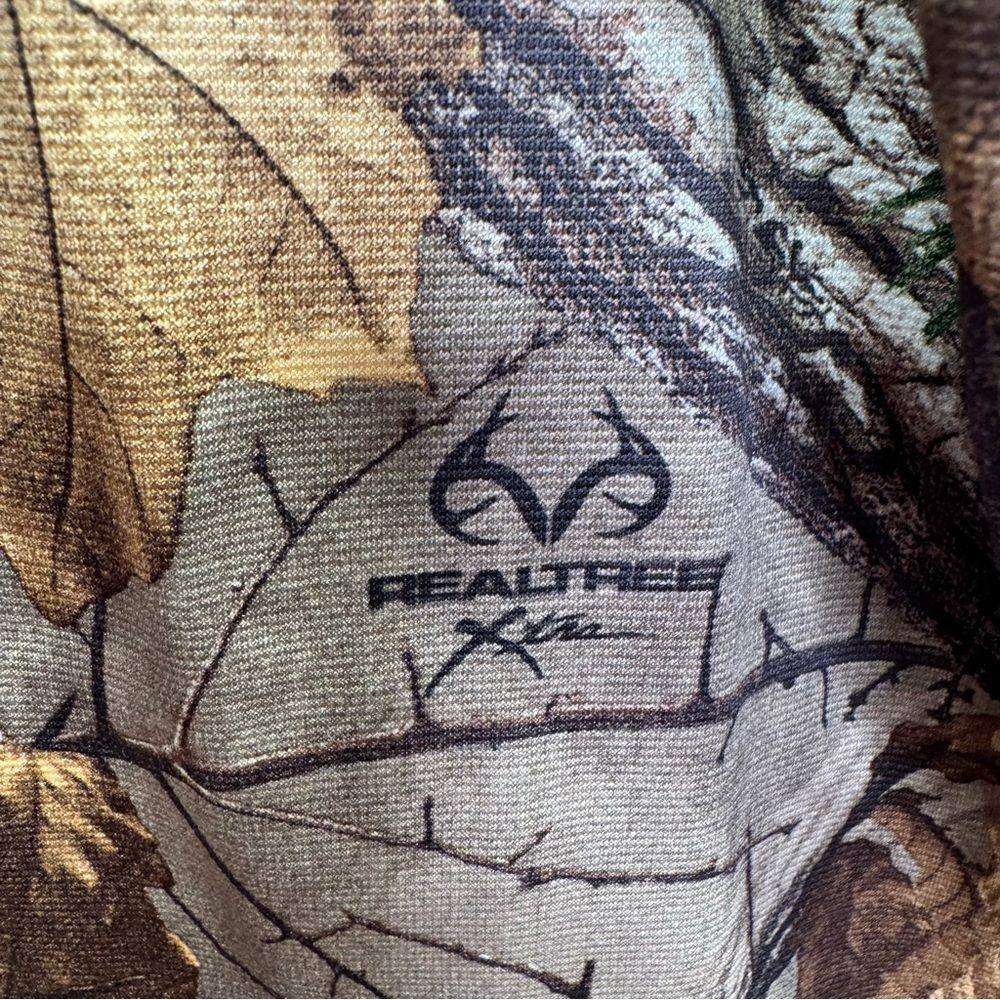 Under Armour Camo Quarter Zip Fleece Pullover Realtree Hunting Jacket L Outdoor - Picture 9 of 16